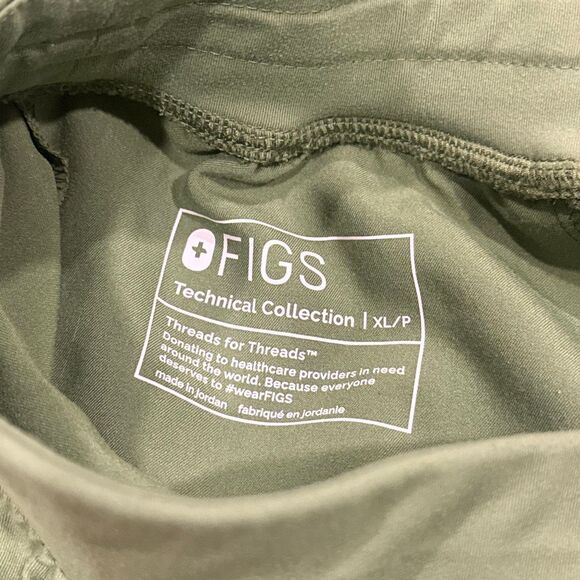 Figs Zamora jogger scrub bottoms in fern color size XL petite - Picture 4 of 5